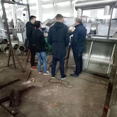 Secador de leito fluidizado de vibração da côdea de pão ralado de aço inoxidável na indústria alimentar