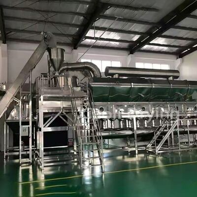 Secador de leito fluidizado de ar quente para grânulos farmacêuticos