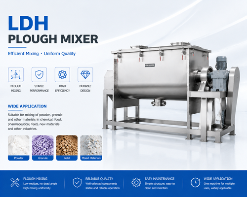 LDH-15 Máquina de mistura de coulter de precisão 82,5kW Misturador de pó industrial 6000-9000kg por lote