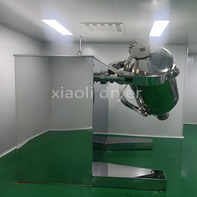 Misturador de pó 3D com segregação reduzida e elevada uniformidade de mistura