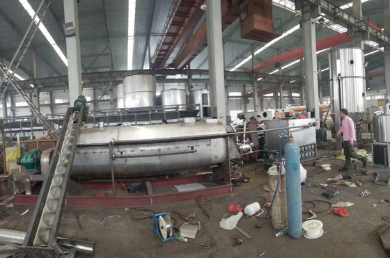 10rpm à máquina de secagem oca da lama da economia de energia do secador da pá de 25rpm 4KW