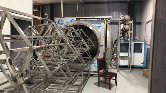 380V máquina de secagem da baixa temperatura do secador 48KW do vácuo da micro-ondas do PLC HMI