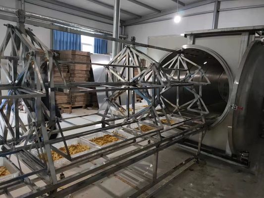 380V máquina de secagem da baixa temperatura do secador 48KW do vácuo da micro-ondas do PLC HMI