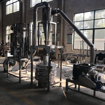 Pulverizer farmacêutico da máquina de moedura do moinho de martelo dos produtos químicos 304 de aço inoxidável
