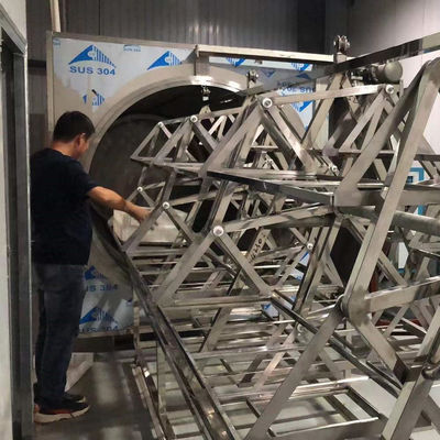 Forno industrial do grupo da micro-ondas das medicinas mais secas de aço inoxidável do vácuo da micro-ondas 3KW