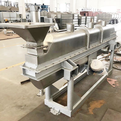 Secador de leito fluidizado de vibração da côdea de pão ralado de aço inoxidável na indústria alimentar
