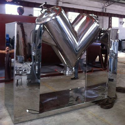 Tipo de aço inoxidável misturador farmacêutico químico de 304 V do pó do misturador